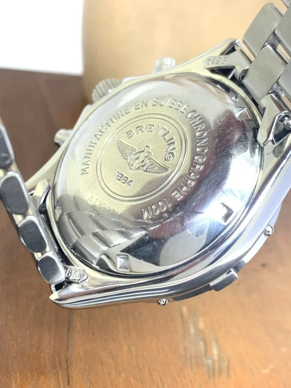 Breitling Men's Watch A13035.1 Swiss Automatic Chronograph Blue Dial Steel 41mm